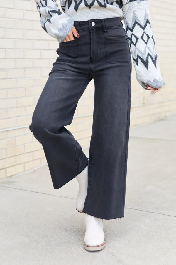 Black Wide Leg Jeans