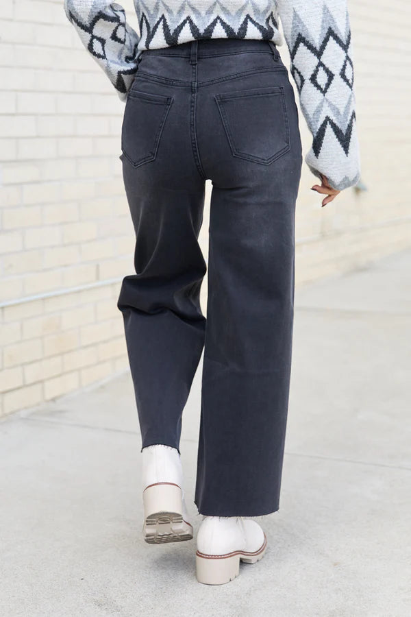 Black Wide Leg Jeans